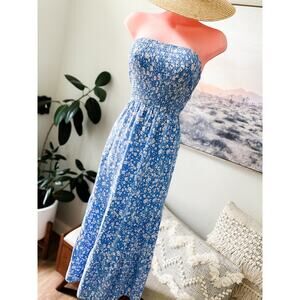 Of Wildflowers & Sunlight Strapless Smocked Maxi dress to Twirl Through Meadows